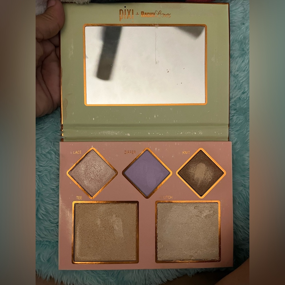 Pixi Purple and Gold Eyeshadow Palette with Shimmer and Matte Finishes